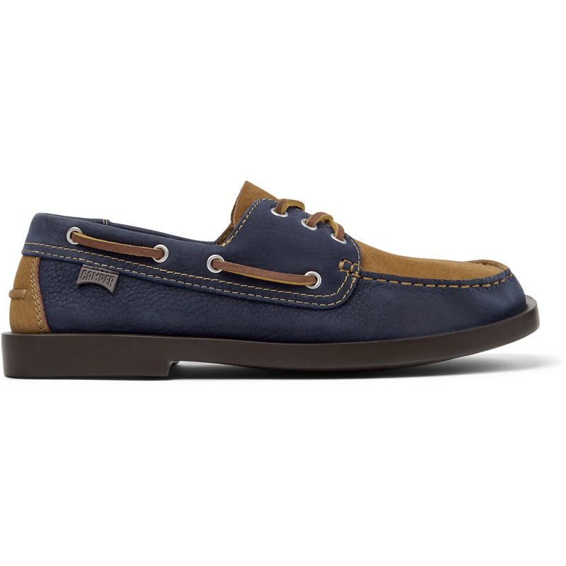 CAMPER Twins - Casual para Hombre - Azul,Marron, talla 39, Ante o Piel Vuelta