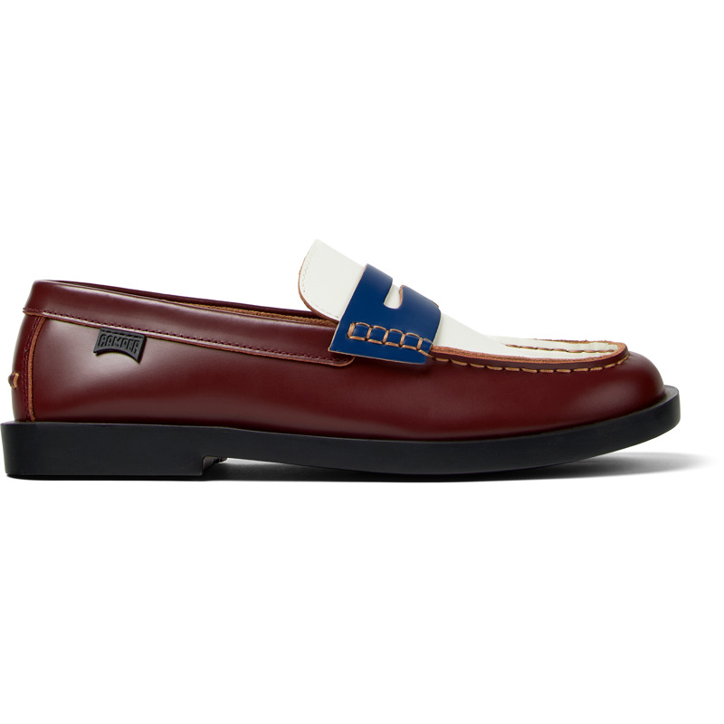 CAMPER Twins - Casual παπούτσια Για Ανδρικα - Μπορντό,Λευκό,Μπλε, Μέγεθος 46, Smooth leather