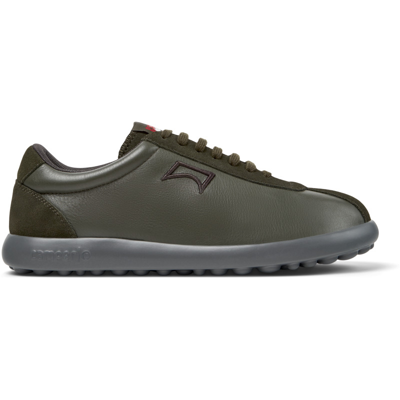 Camper Pelotas Xlf Leather Suede Sneakers In Green
