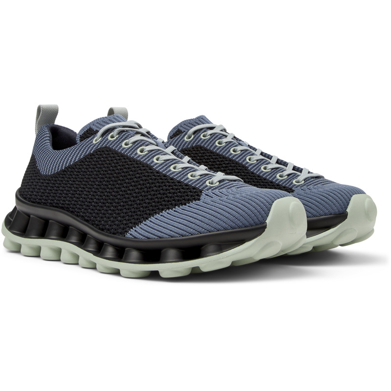 Camper X Sunnei Pelotissima Sneakers In Black,blue,grey