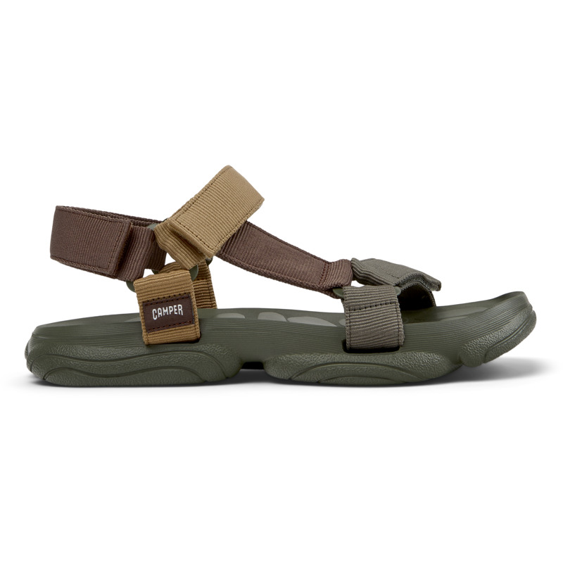 CAMPER Karst Sandal - Casual para Hombre - Marron,Verde, talla 40, Textil