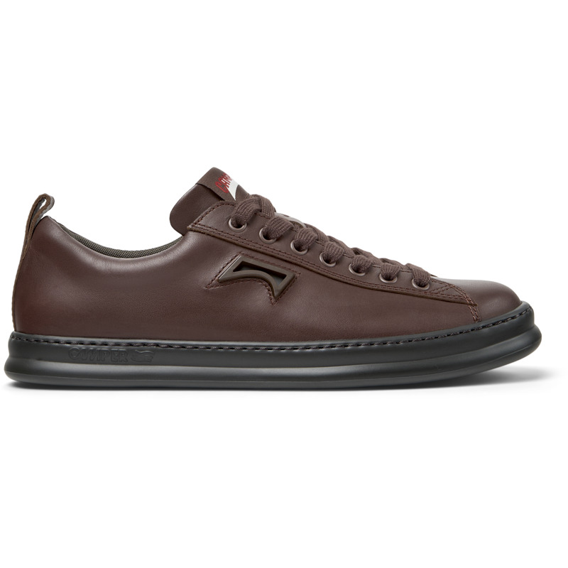 Camper Runner Four Leather Lace-up Sneakers In Brown