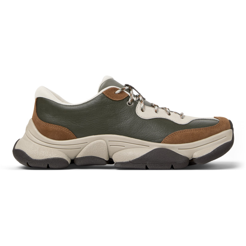 Camper Karst 2 Panelled Lace-up Sneakers In Brown