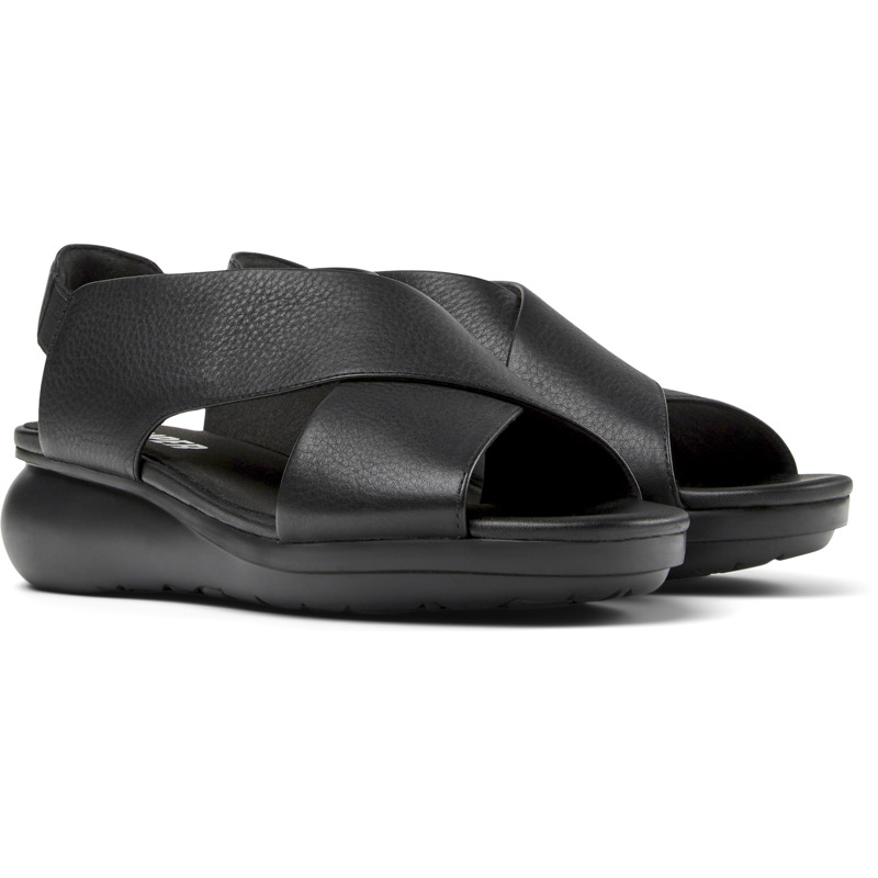 Camper Balloon - Sandals For Women - Black, Size 42, Smooth Leather