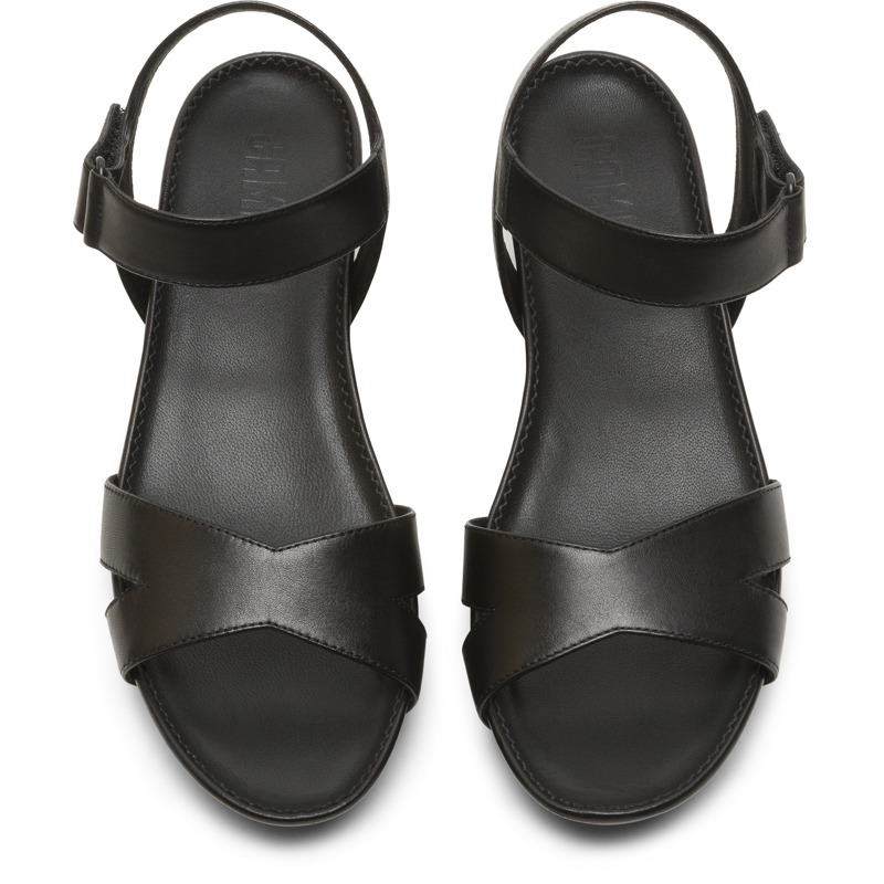 CAMPER Micro - Sandals For Women - Black, Size 36, Smooth Leather