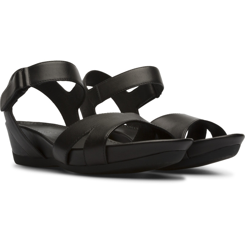 CAMPER Micro - Sandals For Women - Black, Size 36, Smooth Leather