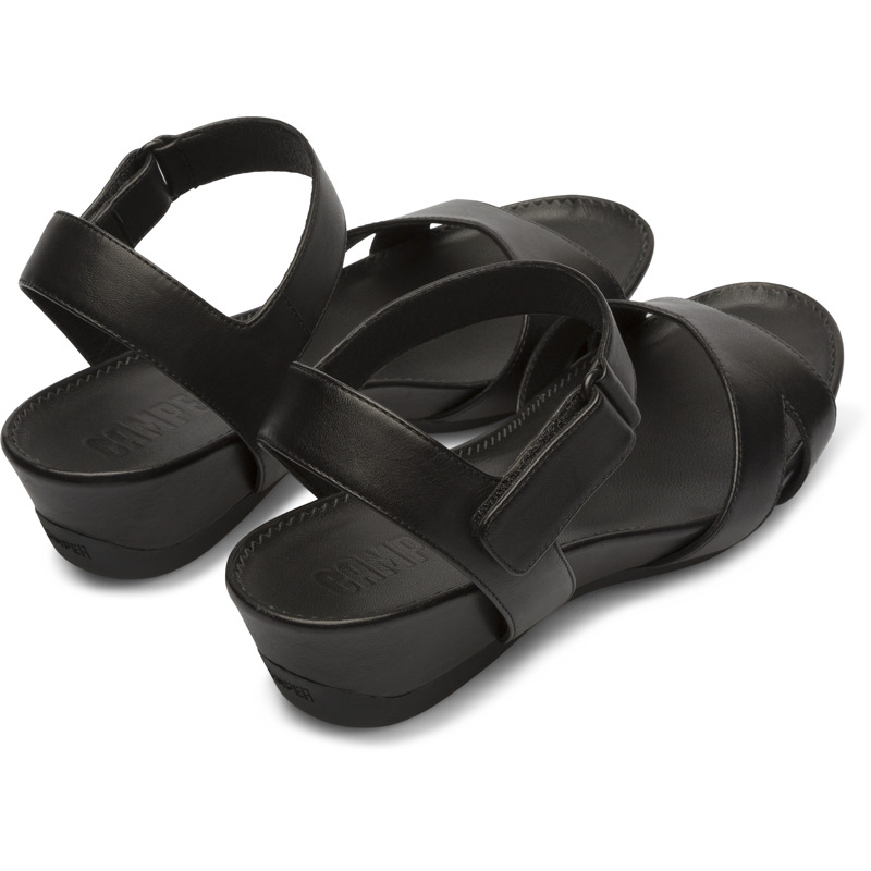 CAMPER Micro - Sandals For Women - Black, Size 36, Smooth Leather