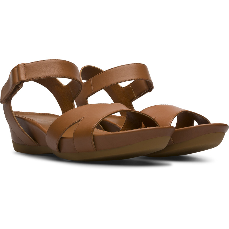 CAMPER Micro - Sandals For Women - Brown, Size 36, Smooth Leather