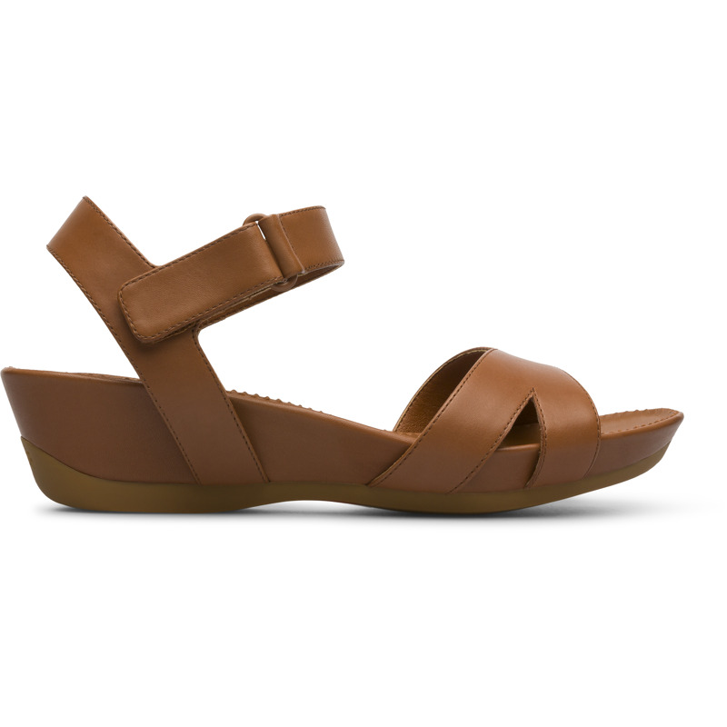 CAMPER Micro - Sandals For Women - Brown, Size 36, Smooth Leather