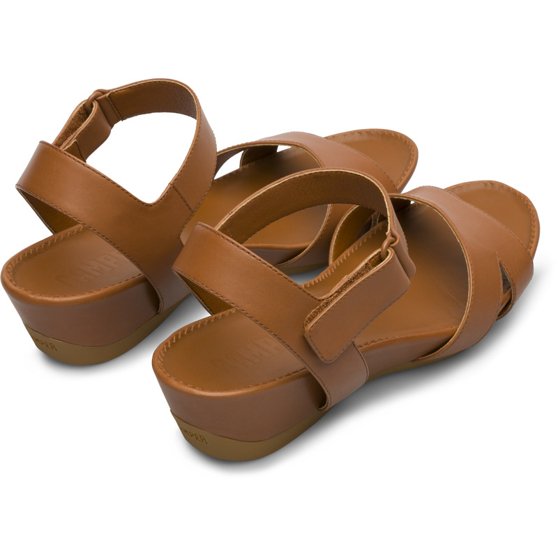 CAMPER Micro - Sandals For Women - Brown, Size 36, Smooth Leather