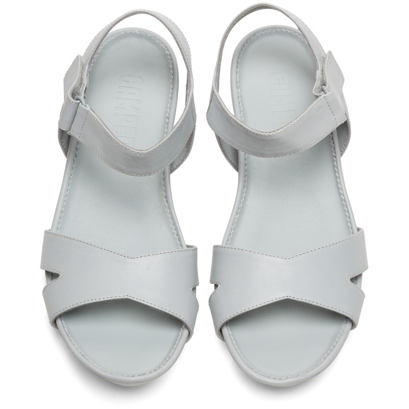 CAMPER Micro - Sandals For Women - Grey, Size 40, Smooth Leather