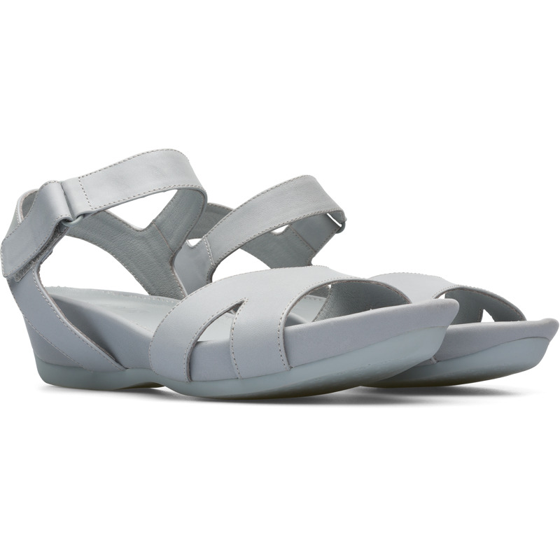 CAMPER Micro - Sandals For Women - Grey, Size 40, Smooth Leather