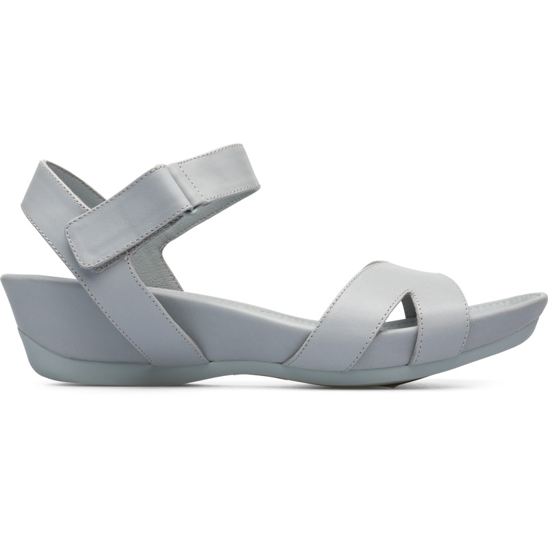 CAMPER Micro - Sandals For Women - Grey, Size 40, Smooth Leather