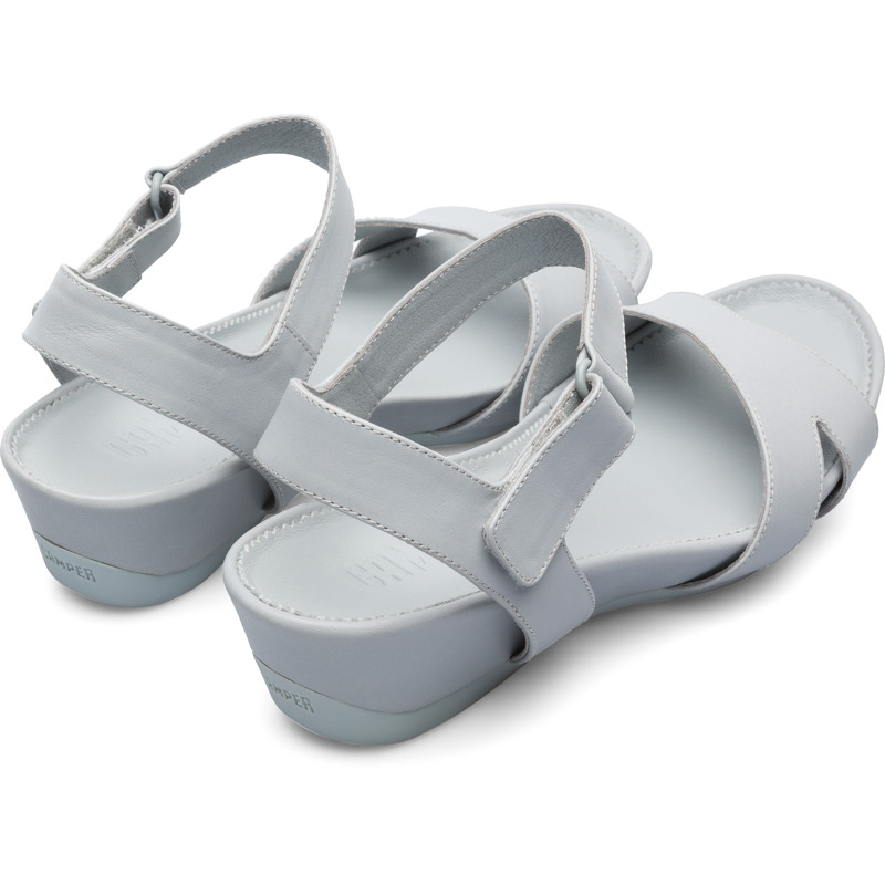 CAMPER Micro - Sandals For Women - Grey, Size 40, Smooth Leather