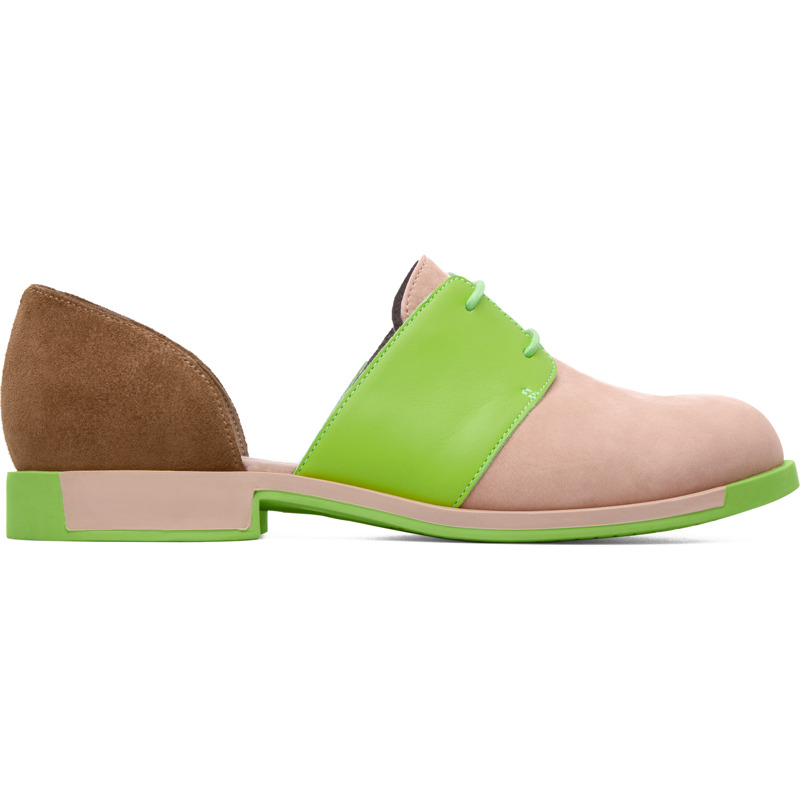 Camper Bowie, Scarpe basse Donna, Beige/Verde/Marrone, Misura 35 (EU), K200202-001