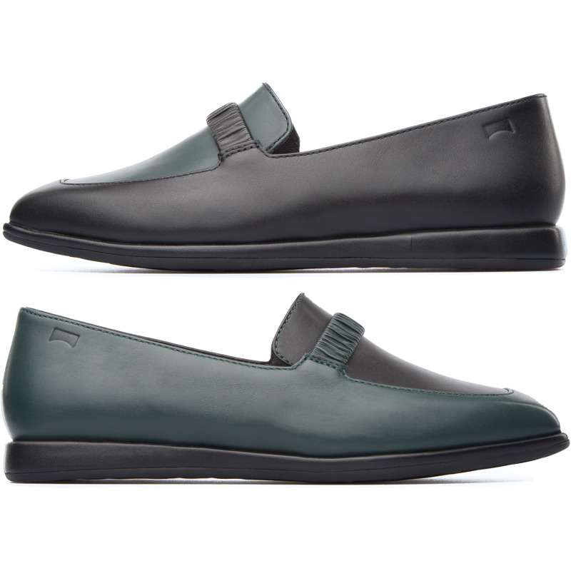 Camper Twins, Ballerine Donna, Verde/Nero, Misura 35 (EU), K200227-001