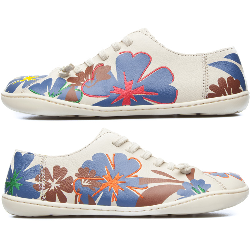 CAMPER Twins - Sneakers Για Γυναικεία - Μπεζ, Μέγεθος 35, Smooth leather
