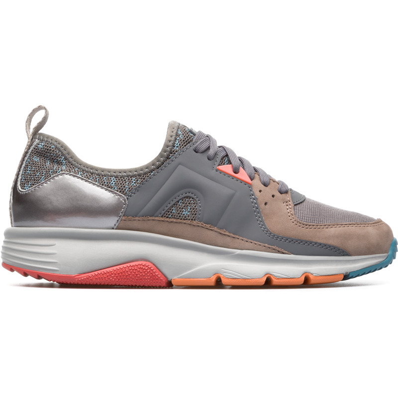 CAMPER Drift - Zapatillas para Mujer - Gris,Marron, talla 35, Textil/Piel Vuelta