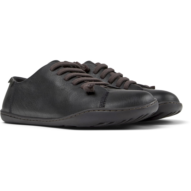 CAMPER Peu - Lace-up For Women - Black, Size 37, Smooth Leather
