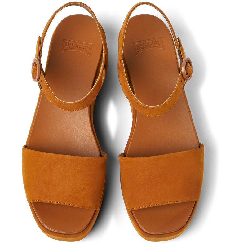 CAMPER Misia - Sandalen Für Damen - Braun, Größe 41, Veloursleder