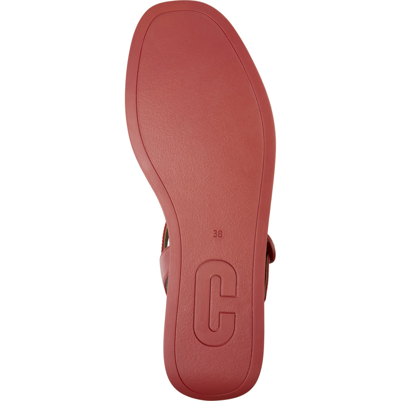 CAMPER Misia - Sandals For Women - Red, Size 40, Smooth Leather