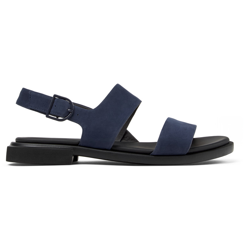 CAMPER Edy - Sandalias para Mujer - Azul, talla 37, Ante o Piel Vuelta