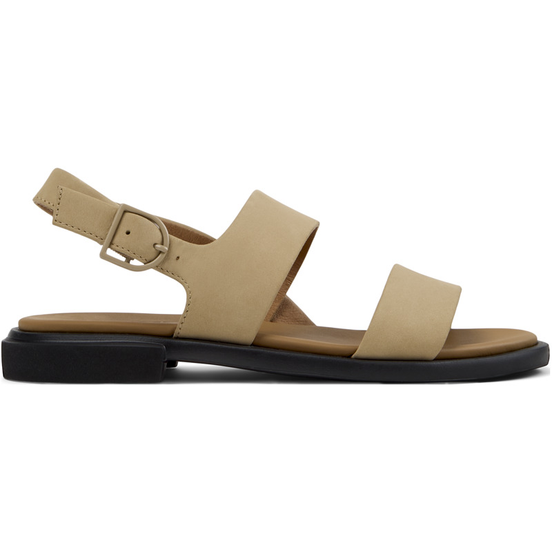 CAMPER Edy - Sandalias para Mujer - Beige, talla 41, Ante o Piel Vuelta