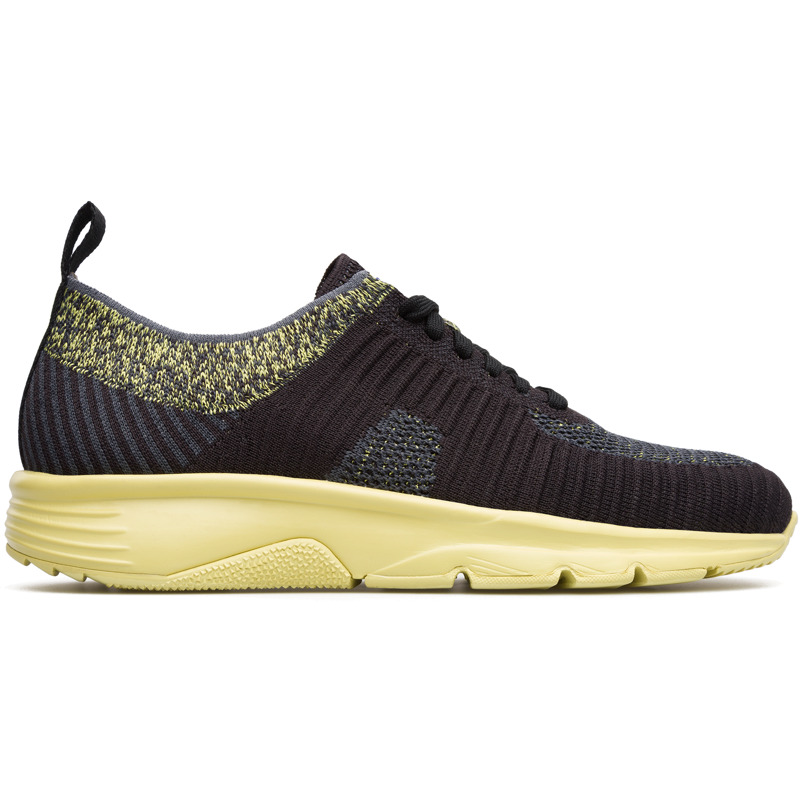 CAMPER Drift - Sneakers Για Γυναικεία - Μαύρο,Γκρι,Κίτρινο, Μέγεθος 41, Cotton fabric
