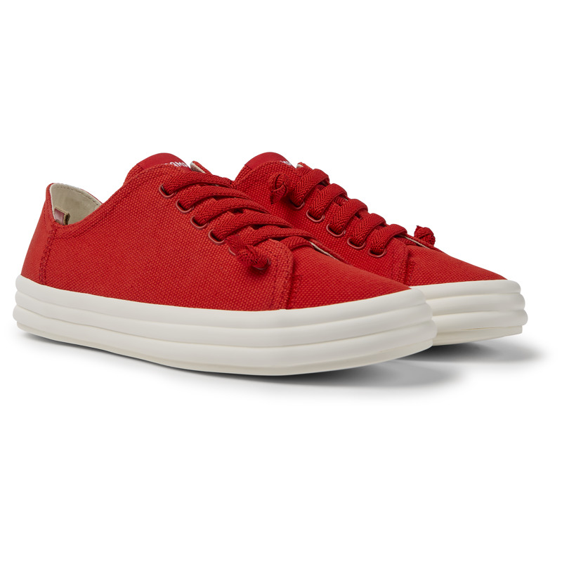 CAMPER Hoops - Sneaker Für Damen - Rot, Größe 38, Textile