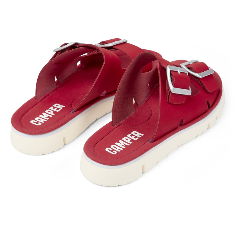 CAMPER Oruga - Sandals For Women - Red, Size 40, Smooth Leather