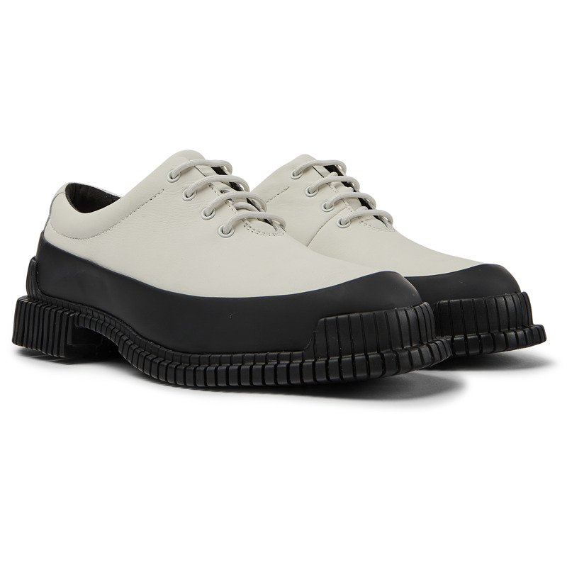 Camper Pix - Zapatos De Vestir Para Mujer - Blanco, Negro, Talla 5, Piel Lisa