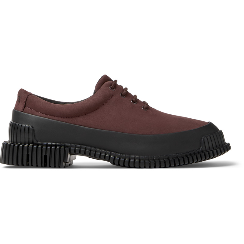 CAMPER Pix - Casual para Mujer - Burdeos,Negro, talla 40, Piel Vuelta/Piel Lisa