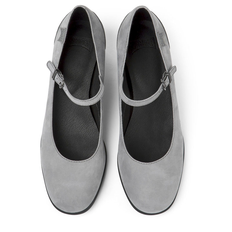 CAMPER Katie - Elegante Schuhe Für Damen - Grau, Größe 35, Veloursleder