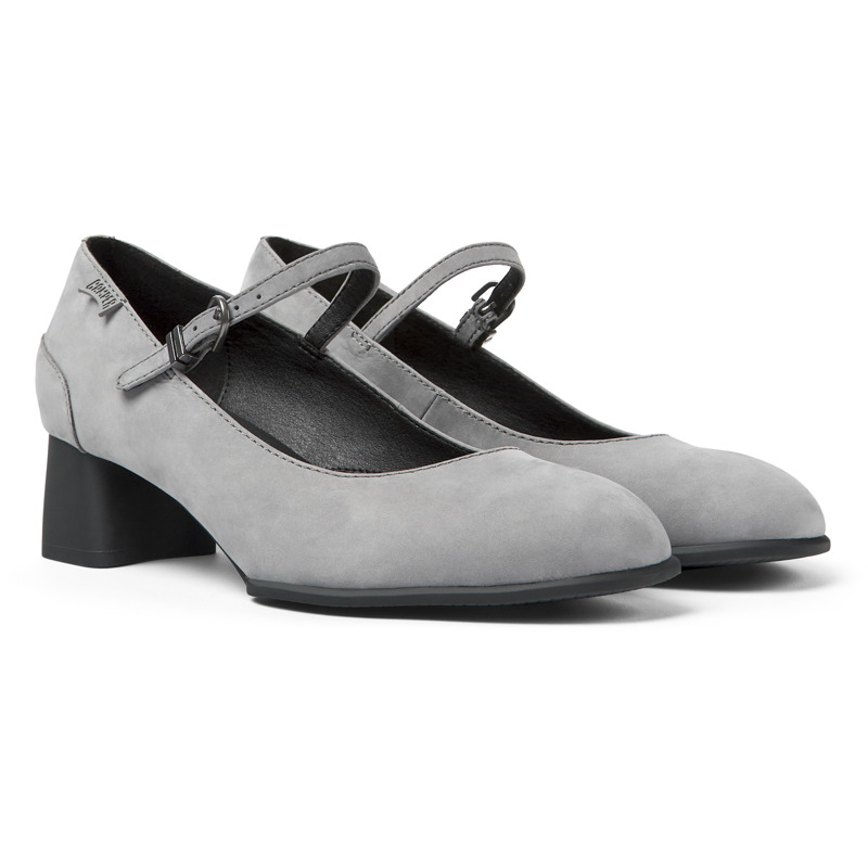 CAMPER Katie - Elegante Schuhe Für Damen - Grau, Größe 38, Veloursleder