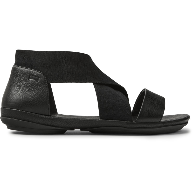 CAMPER Right - Sandals For Women - Black, Size 38, Smooth Leather