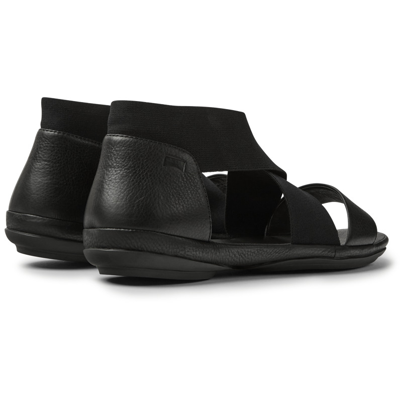 CAMPER Right - Sandals For Women - Black, Size 40, Smooth Leather