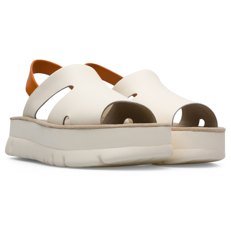 CAMPER Oruga Up - Sandals For Women - Beige, Size 42, Smooth Leather