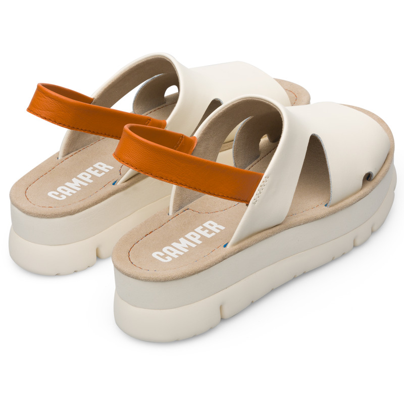 CAMPER Oruga Up - Sandals For Women - Beige, Size 42, Smooth Leather