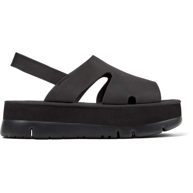 CAMPER Oruga Up - Sandalias para Mujer - Negro, talla 35, Piel Lisa