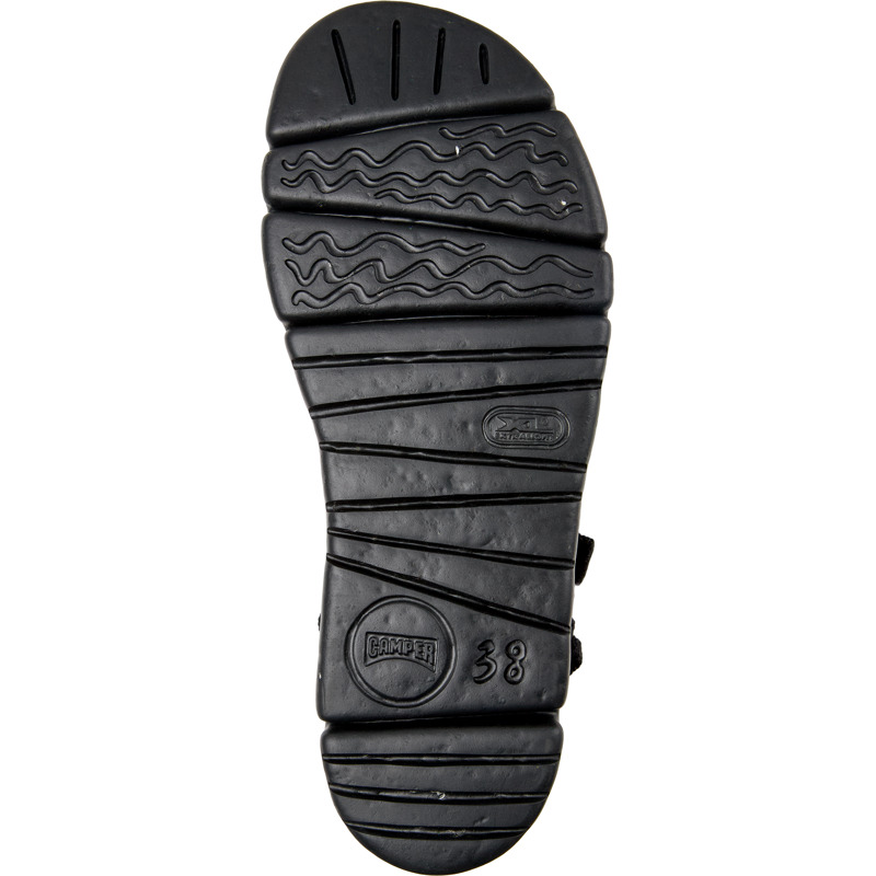 Camper Oruga Up - Sandals For Women - Black, Size 37, Cotton Fabric