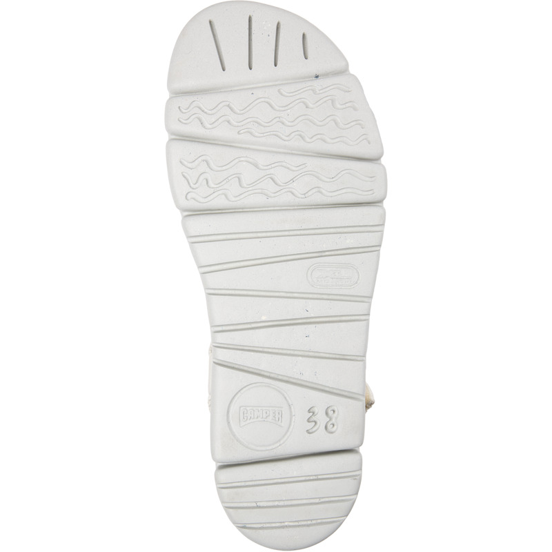 Camper Oruga Up - Sandals For Women - White, Size 37, Cotton Fabric