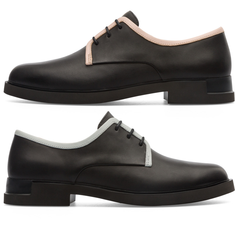 CAMPER Twins - Zapatos de vestir para Mujer - Negro, talla 37, Piel Lisa