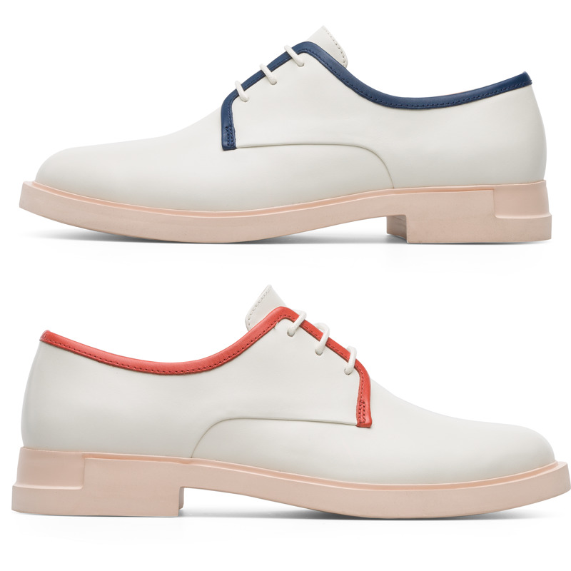 CAMPER Twins - Zapatos de vestir para Mujer - Blanco, talla 39, Piel Lisa