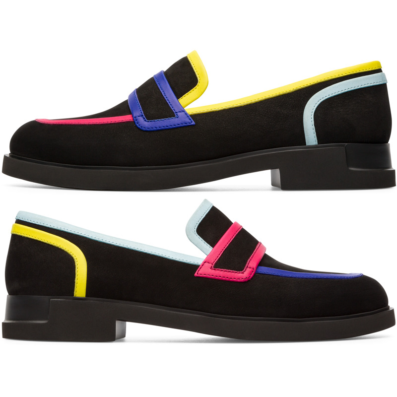 Camper Twins, Chaussures plates Femme, Noir , Taille 35 (EU), K200940-001