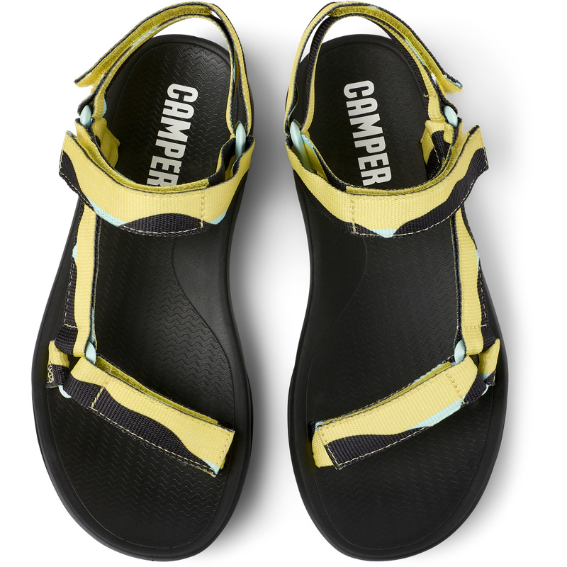 Camper Match - Sandals For Women - Yellow, Black, Blue, Size 42, Cotton Fabric