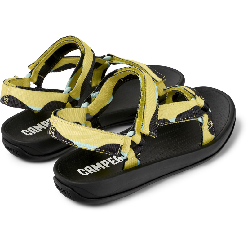 Camper Match - Sandals For Women - Yellow, Black, Blue, Size 41, Cotton Fabric