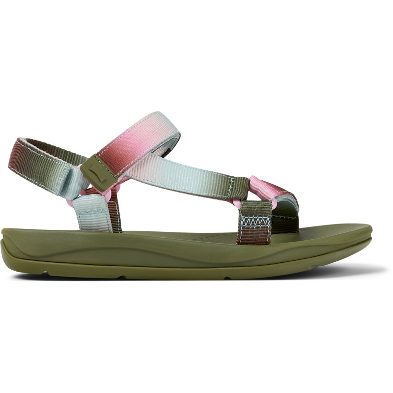 CAMPER Twins - Sandalias para Mujer - Verde,Rosa,Azul, talla 36, Textil