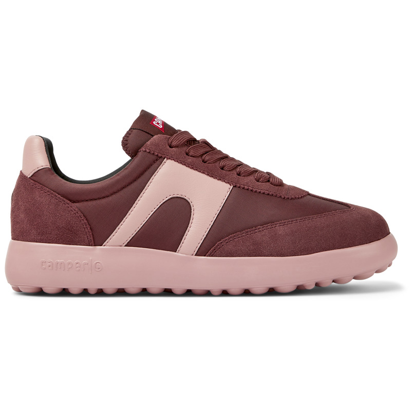 CAMPER Pelotas XLite - Zapatillas para Mujer - Burdeos, talla 35, Textil/Piel Vuelta