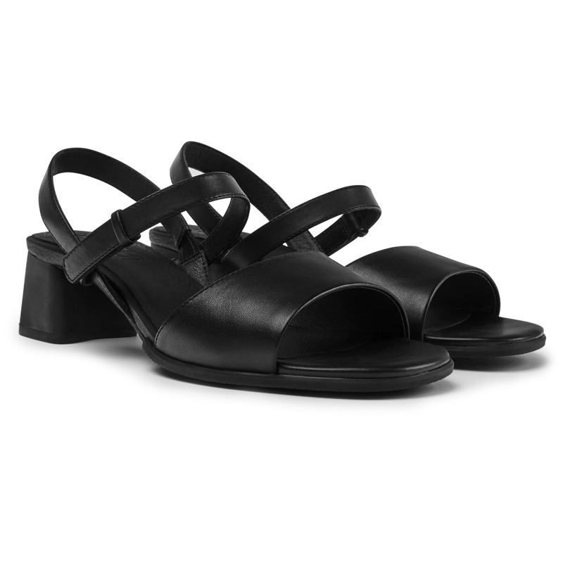Camper Katie - Sandals For Women - Black, Size 40, Smooth Leather