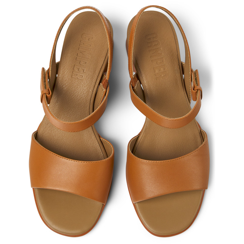 CAMPER Katie - Sandals For Women - Brown, Size 36, Smooth Leather